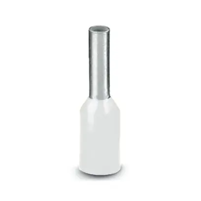Produktfoto 1 von Phoenix Contact Aderendhülse, Stift ø 1.3 mm, Weiß, Polypropylen, 6 mm, 12 mm, Isoliert, 18 AWG max.