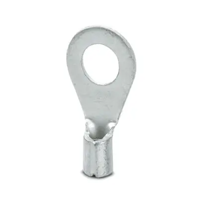 Produktfoto 1 von Phoenix Contact Ringkabelschuh, Unisoliert 17 AWG, Silber, 14 AWG max.AWG, innen ø 5.3 mm, M5