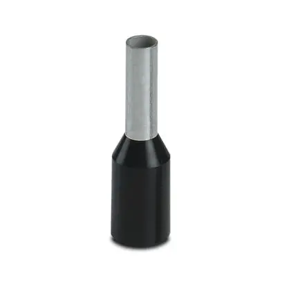 Produktfoto 1 von Phoenix Contact Aderendhülse, Stift ø 1.7 mm, Schwarz, Polypropylen, 6 mm, 12 mm, Isoliert, 16 AWG max.