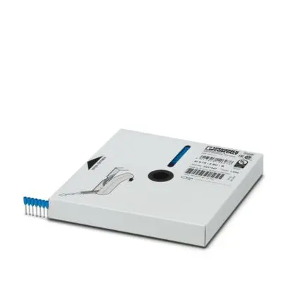 Produktfoto 1 von Phoenix Contact Aderendhülse, Stift ø 1.3 mm, Blau, Polypropylen, 8 mm, 14 mm, Isoliert, 18 AWG max.