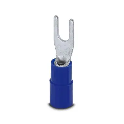 Produktfoto 1 von Phoenix Contact C-FCI Blau Isoliert Gabelkabelschuh B. 5.7 mm, M3 Polyamid 15 AWG 13 AWG
