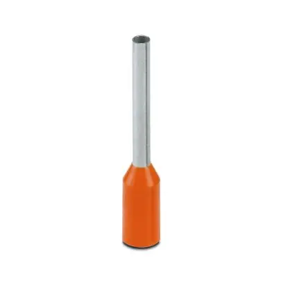 Produktfoto 1 von Phoenix Contact Aderendhülse, Stift ø 1.1 mm, Orange, Polypropylen, 10 mm, 16 mm, Isoliert, 20 AWG max.