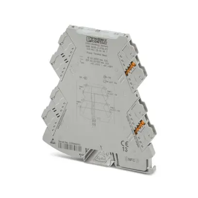 Produktfoto 1 von Phoenix Contact Serie MINI MCR Kabelkanal 9.6/30 V dc, Strom / Push-Pull 9.6/29.7 V dc AUS DIN-Hutschiene, ATEX