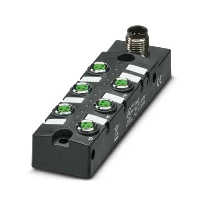 Produktfoto 1 von Phoenix Contact SACB Sensorverteiler 30V dc 6 Anschlüsse 3 Auslässe M12 Vertikal