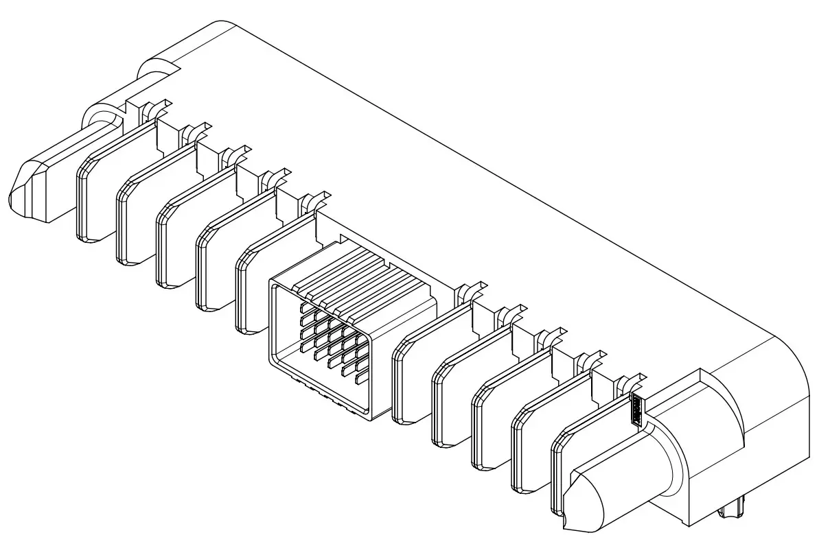 Molex Leiterplattenleiste Steckverbindergehäuse für Board-zu-Board, Strom, 219562