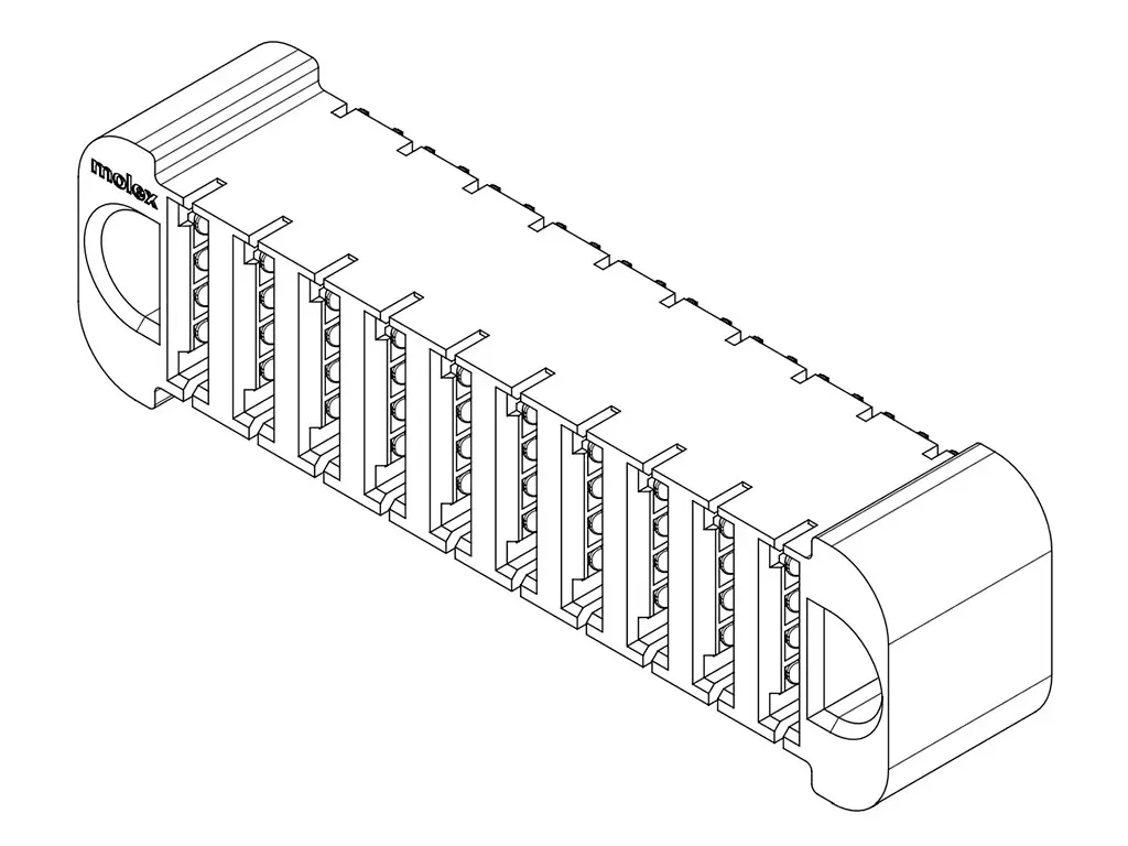 Produktfoto 1 von Molex Leiterplattenbuchse Steckverbindergehäuse für Board-zu-Board, Strom, 219563