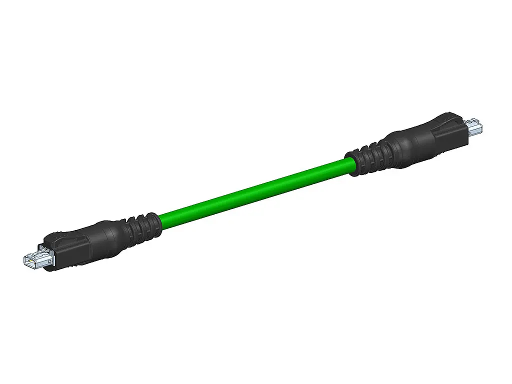 Produktfoto 1 von Molex 220957 Ethernet-Kabel, 5 m, Grün, A Gerade Stecker Abgeschirmt Stecker, B SPE, Polyurethan