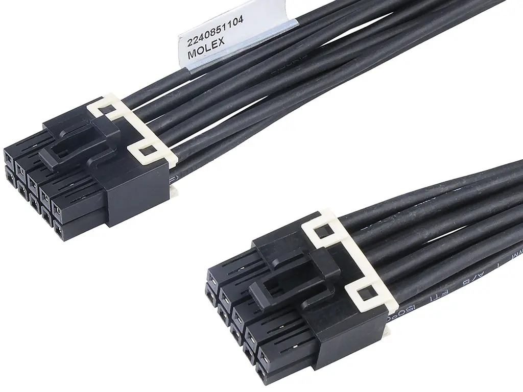 Produktfoto 1 von Molex 10 224085 Kabel-Platine-Kabelkomponente Mini-Fit Max 10 / Mini Fit Max Buchse / Buchse, 150 mm
