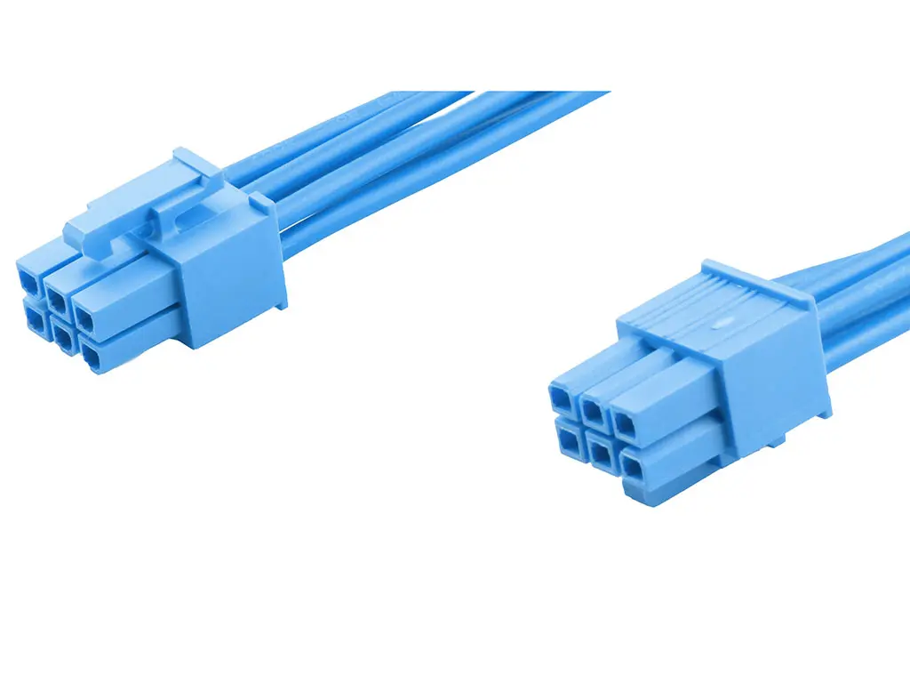 Produktfoto 1 von Molex 6 226196 Kabel-Platine-Kabelkomponente Versa, Mini-Fit 6 / Crimp-Anschlussklemme Buchse / Buchse, 150 mm