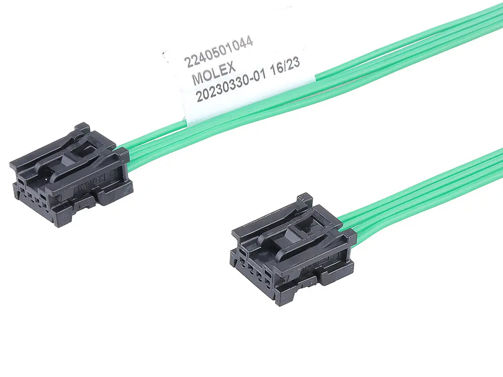 Produktfoto 1 von Molex 4 224050 Kabel-Platine-Kabelkomponente Mini50 4 / Crimp-Anschlussklemme Buchse / Buchse, 150 mm