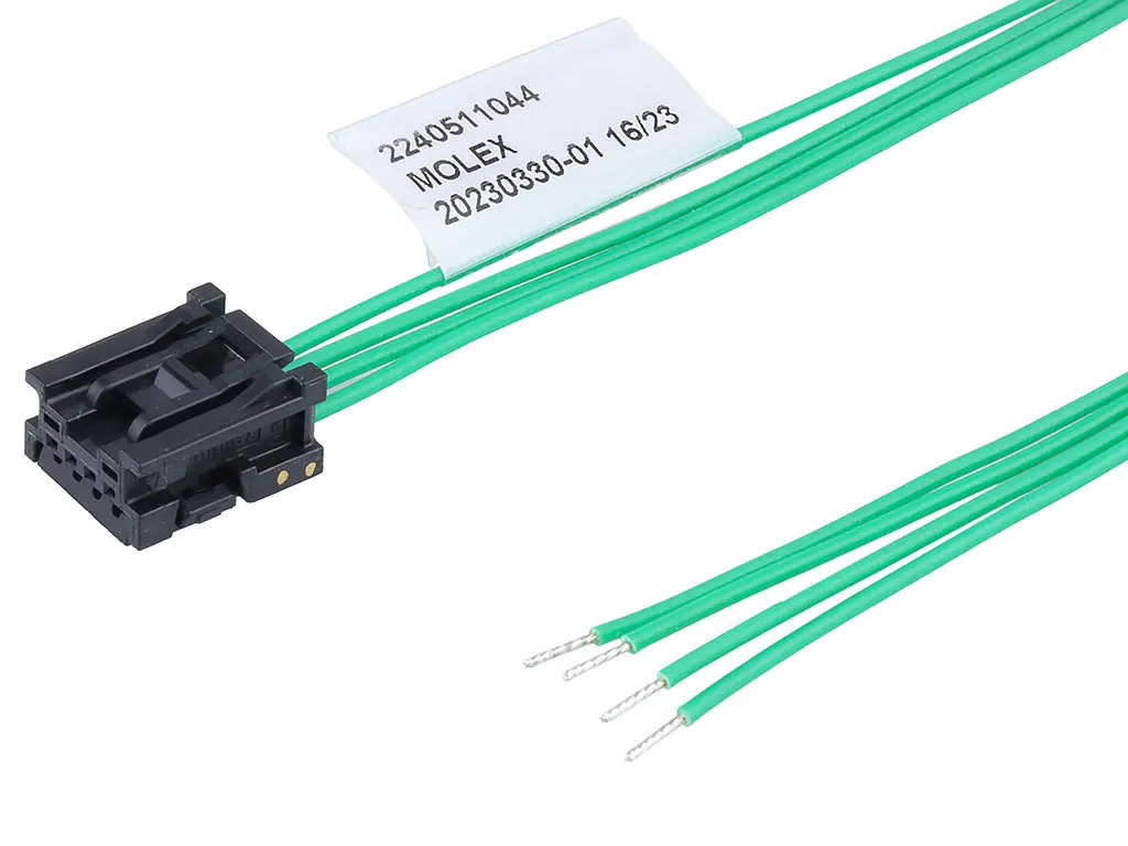 Molex 4 224051 Kabel-Platine-Kabelkomponente Mini50 4 / Anschlusslitze Buchse / Stecker, 150 mm