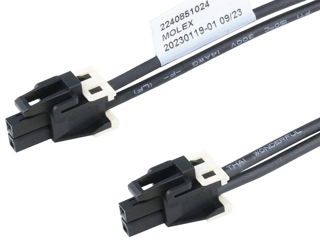 Produktfoto 1 von Molex 2 224085 Kabel-Platine-Kabelkomponente Mini-Fit Max 2 / Mini Fit Max Buchse / Buchse, 300 mm
