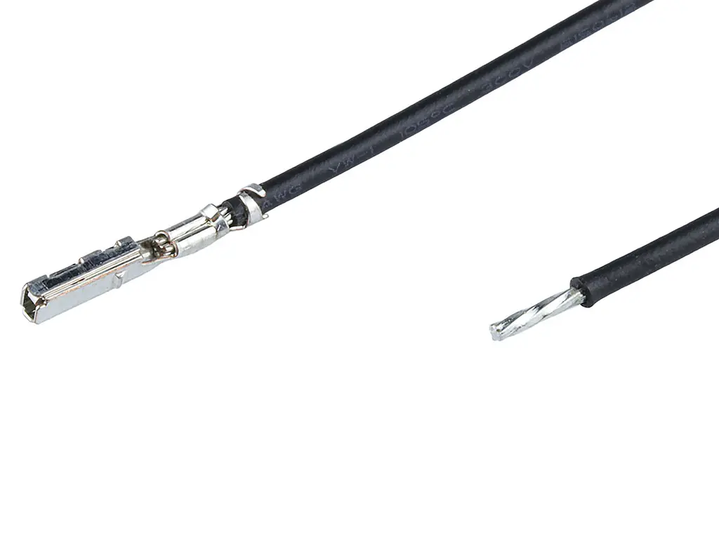 Produktfoto 1 von Molex 1 22457 Kabel-Platine-Kabelkomponente Stac64 Crimp 1 / Anschlusslitze Buchse / Stecker, 450 mm