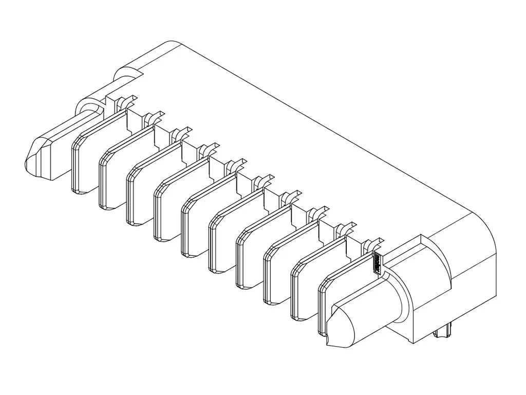 Produktfoto 1 von Molex Leiterplattenleiste Steckverbindergehäuse für Board-zu-Board, Strom, 219562