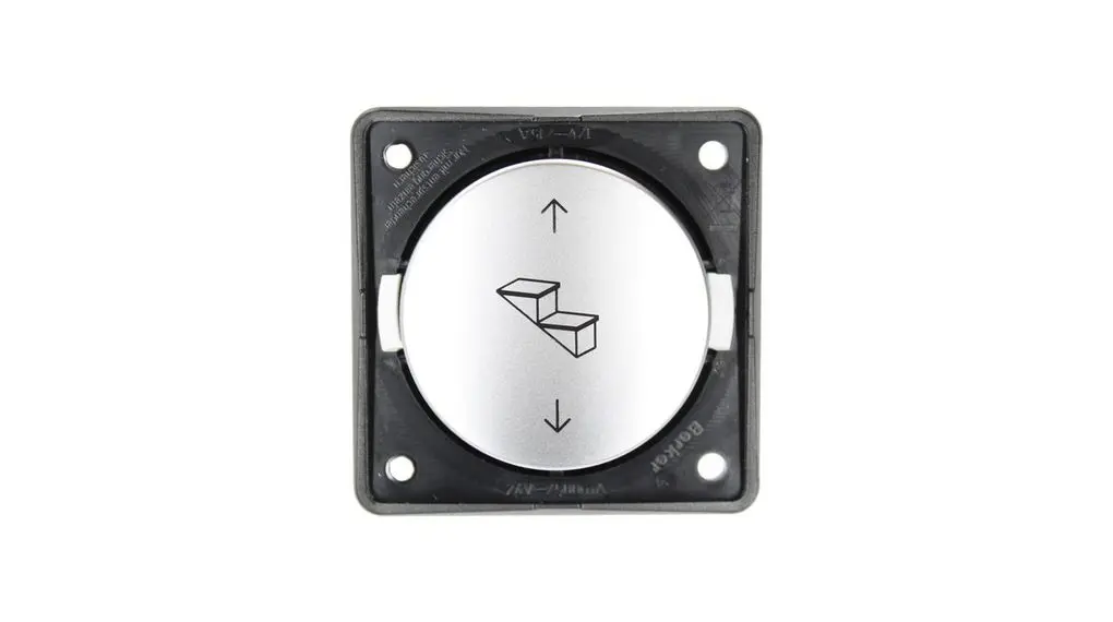 Produktfoto 1 von Berker Integro Drucktaster Kontrollleuchten 1-teilig Silber 15 A