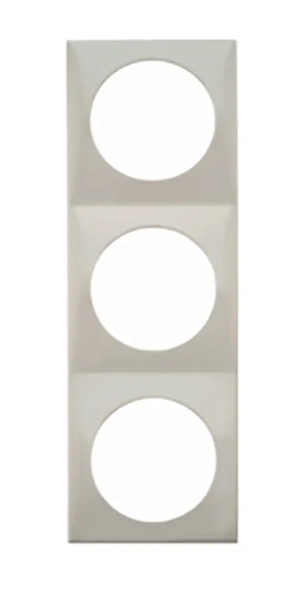 Produktfoto 1 von Berker INTEGRO FLOW Lichtschalterabdeckung Weiß Kunststoff 3 Ausbrüche H. 178.5 mm B. 59.5 mm