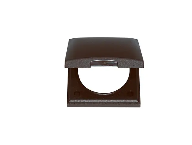 Produktfoto 1 von Berker INTEGRO FLOW Lichtschalterabdeckung Braun Kunststoff 1 Ausbrüche H. 59.5 mm B. 59.5 mm