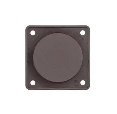 Produktfoto 1 von Berker Lichtschalterabdeckung Braun Kunststoff 1 Ausbrüche H. 55.5 mm