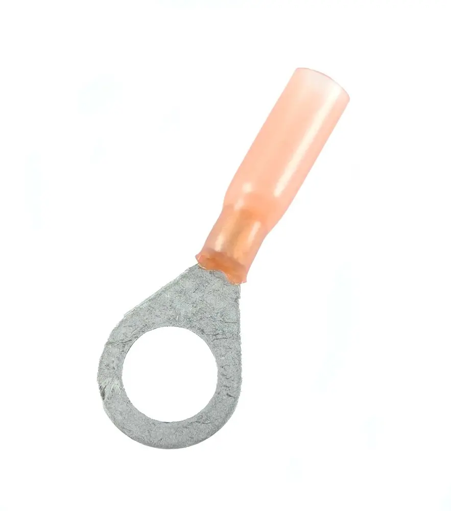 Produktfoto 1 von NEMIQ B-106 Ringkabelschuh, Isoliert 22 AWG, Nylon, Rot, 10 AWG max.AWG, aussen ø 16 mm, innen ø 5 mm, M8