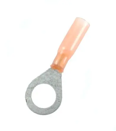 Produktfoto 1 von NEMIQ B-106 Ringkabelschuh, Isoliert 22 AWG, Nylon, Rot, 10 AWG max.AWG, aussen ø 16 mm, innen ø 5 mm, M8