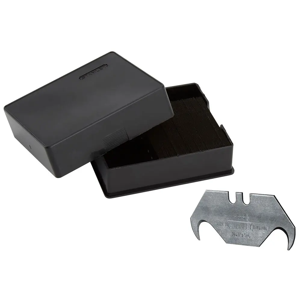 Produktfoto 1 von Stanley Messerklinge 79 mm Gebogen Stahl Robust 20 mm 100-teilig