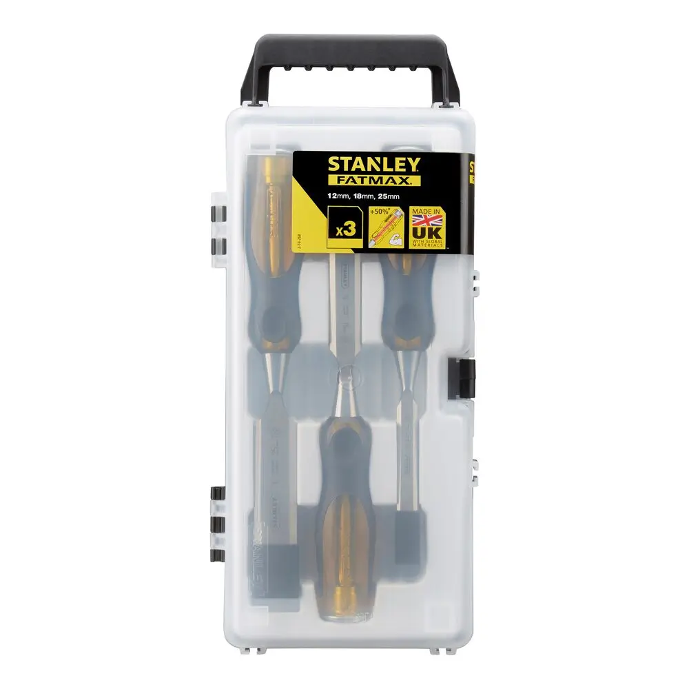 Stanley Holz, 3 Stück Holzmeißel-Set 37 cm