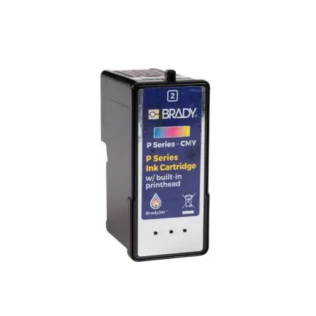 Produktfoto 1 von Brady P-CMY-1 Tintenpatrone für BradyJetTM J7300 Farbetikettendrucker Zyan, Magenta, Gelb