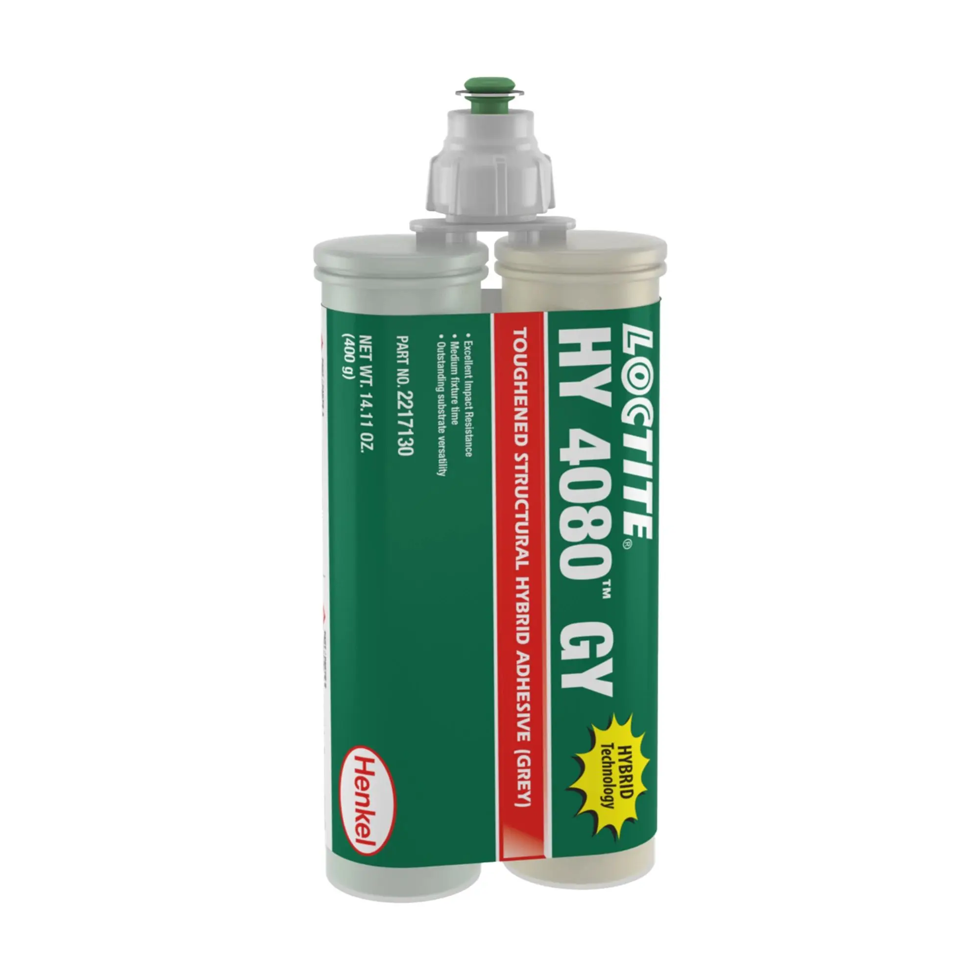 Produktfoto 1 von Loctite Loctite HY 4080 Polyesterharz Gelb für Acrylat, Doppelkartusche 50 g