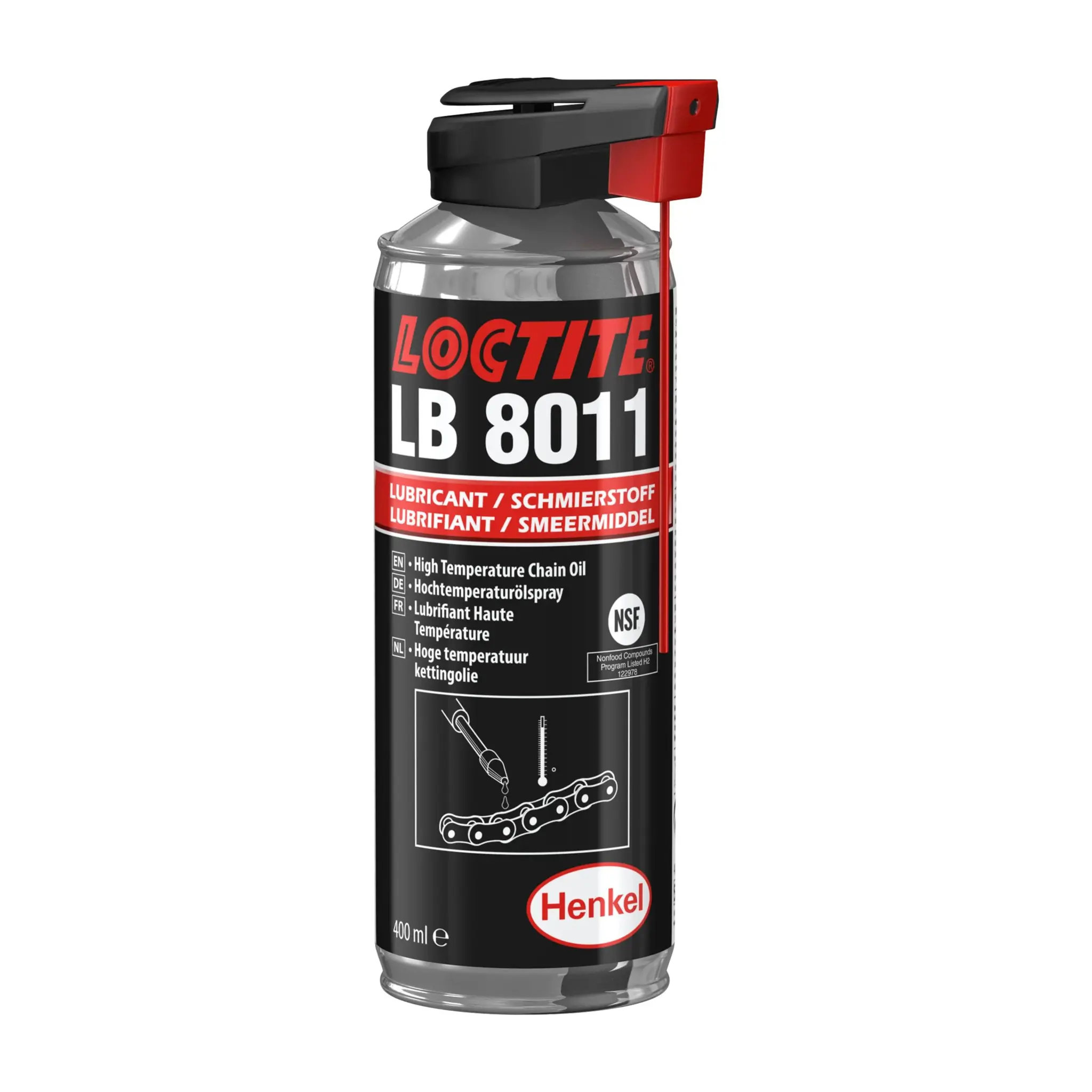 Produktfoto 1 von Loctite Loctite LB 8011 Schmiermittel Lebensmittelsicher, Zerstäuber 400 ml