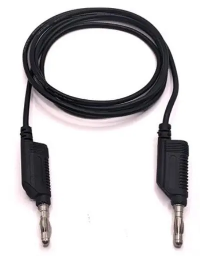 Produktfoto 1 von Mueller Electric Messleitung 19A Stecker / Stecker, Schwarz Polyvinylchlorid-isoliert 12 in, 60 V