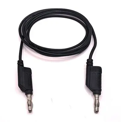 Produktfoto 1 von Mueller Electric Messleitung 19A Stecker / Stecker, Schwarz Polyvinylchlorid-isoliert 12 in, 60 V