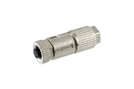 Produktfoto 1 von Amphenol Industrial MSAS M12 Industrie-Rundsteckverbinder Buchse 4-polig Buchse Kabel IP68