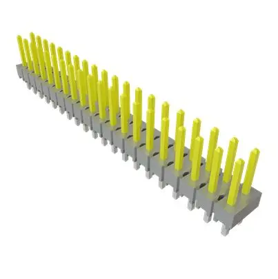 Samtec HTSW Leiterplattenleiste Vertikal, 40-polig / 2-reihig, Raster 2.54 mm Raster Durchsteckmontage, Unisoliert
