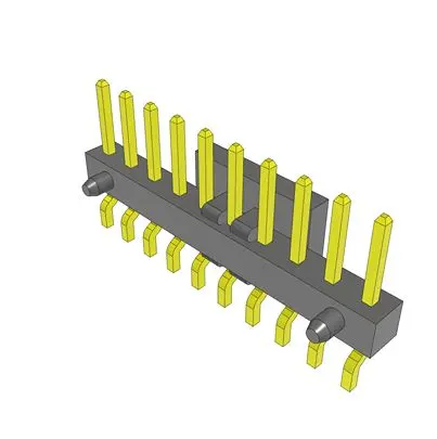 Produktfoto 1 von Samtec MMT Leiterplattenleiste Horizontal, 10-polig / 1-reihig, Raster 2 mm Raster Oberfläche, Unisoliert
