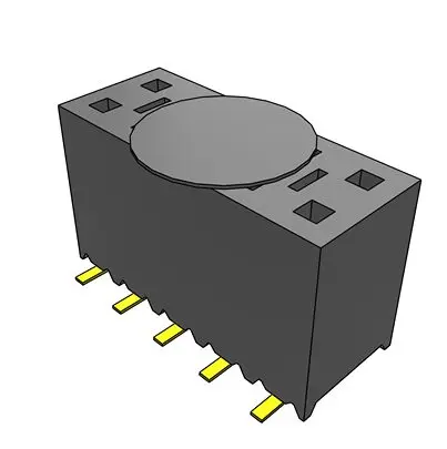 Produktfoto 1 von Samtec SSM Leiterplattenbuchse Vertikal Oberfläche 10-polig / 2-reihig, Raster 2.54 mm SMD