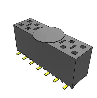 Produktfoto 1 von Samtec SSM Leiterplattenbuchse Vertikal Oberfläche 14-polig / 2-reihig, Raster 2.54 mm SMD
