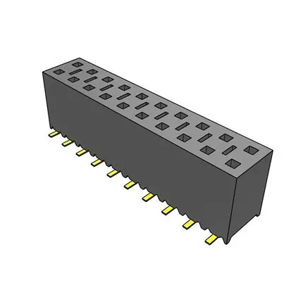Produktfoto 1 von Samtec SSM Leiterplattenbuchse Vertikal Oberfläche 20-polig / 2-reihig, Raster 2.54 mm SMD