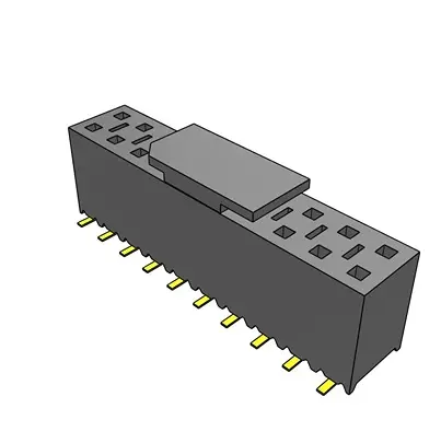 Samtec SSM Leiterplattenbuchse Vertikal Oberfläche 20-polig / 2-reihig, Raster 2.54 mm SMD