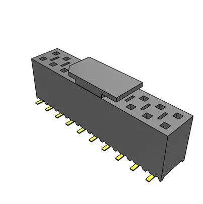 Produktfoto 1 von Samtec SSM Leiterplattenbuchse Vertikal Oberfläche 20-polig / 2-reihig, Raster 2.54 mm SMD