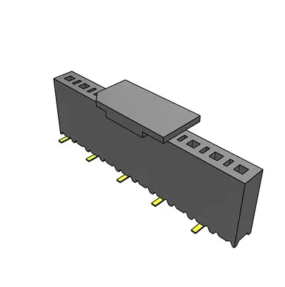 Produktfoto 1 von Samtec SSM Leiterplattenbuchse Vertikal Oberfläche 10-polig / 1-reihig, Raster 2.54 mm SMD