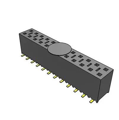 Produktfoto 1 von Samtec SSM Leiterplattenbuchse Vertikal Oberfläche 24-polig / 2-reihig, Raster 2.54 mm SMD