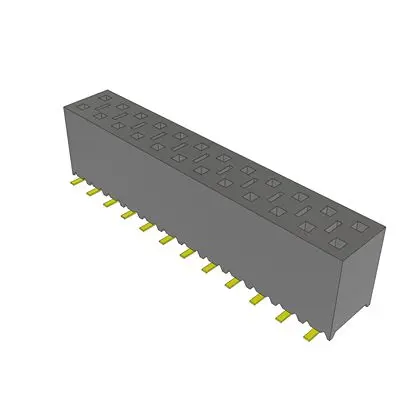 Produktfoto 1 von Samtec SSM Leiterplattenbuchse Vertikal Oberfläche 24-polig / 2-reihig, Raster 2.54 mm SMD