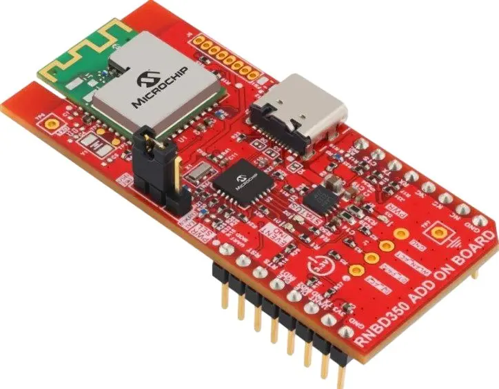 Produktfoto 1 von Microchip Entwicklungstool Kommunikation und Drahtlos Zusatzplatine Entwicklungsplatine für Bluetooth Low Energy