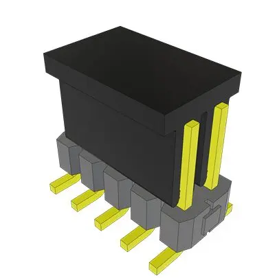 Produktfoto 1 von Samtec TSM Leiterplattenleiste Vertikal, 10-polig / 2-reihig, Raster 2.54 mm Raster Oberfläche, Unisoliert