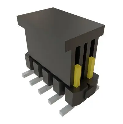 Produktfoto 1 von Samtec TSM Leiterplattenleiste Vertikal, 10-polig / 2-reihig, Raster 2.54 mm Raster Oberfläche, Unisoliert
