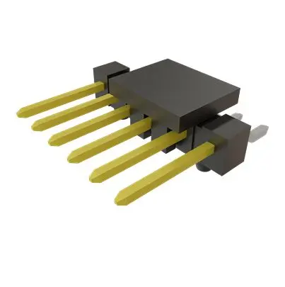 Produktfoto 1 von Samtec TSM Leiterplattenleiste Vertikal, 6-polig / 1-reihig, Raster 2.54 mm Raster Oberfläche, Unisoliert