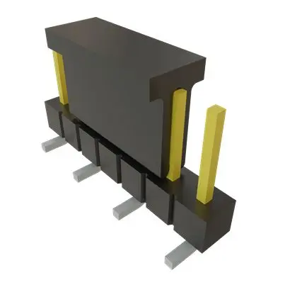 Produktfoto 1 von Samtec TSM Leiterplattenleiste Vertikal, 7-polig / 1-reihig, Raster 2.54 mm Raster Oberfläche, Unisoliert