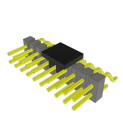 Produktfoto 1 von Samtec TSM Leiterplattenleiste Vertikal, 20-polig / 2-reihig, Raster 2.54 mm Raster Oberfläche, Unisoliert