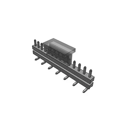 Produktfoto 1 von Samtec TW Leiterplattenleiste Vertikal, 14-polig / 1-reihig, Raster 2 mm Raster Oberfläche, Unisoliert