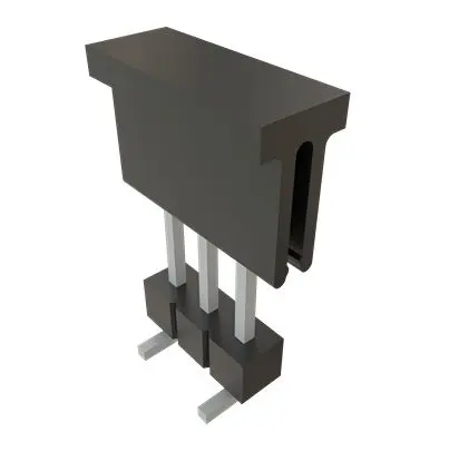 Produktfoto 1 von Samtec TSM Leiterplattenleiste Vertikal, 3-polig / 1-reihig, Raster 2.54 mm Raster Oberfläche, Unisoliert